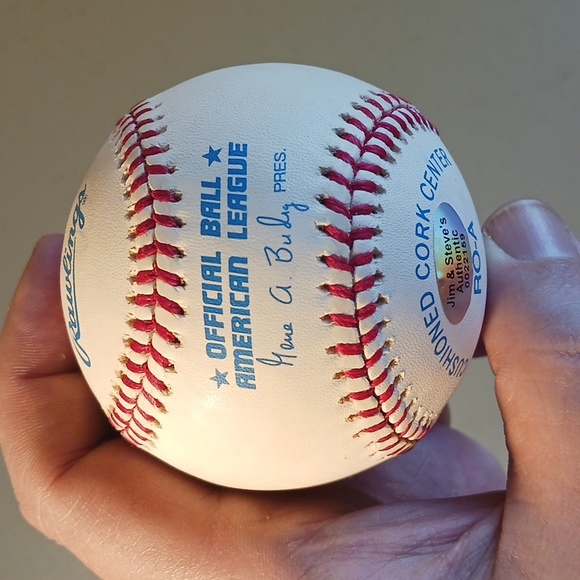 Lyle Mouton, Chicago White Sox Autograph Signed Baseball Official Ball American - Picture 3 of 4